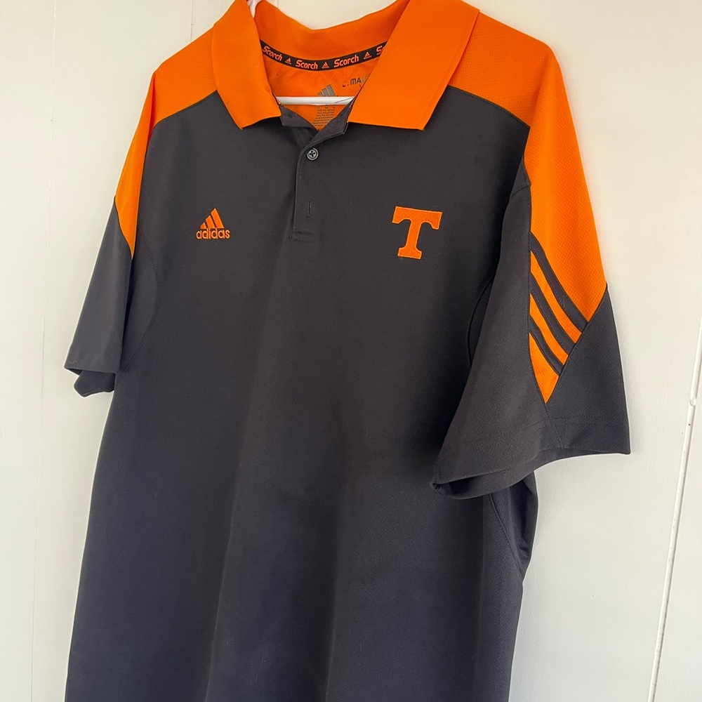 Adidas Men's Black and Orange Polo Shirt Tennessee VOLS Volunteers Size XL - Picture 7 of 11